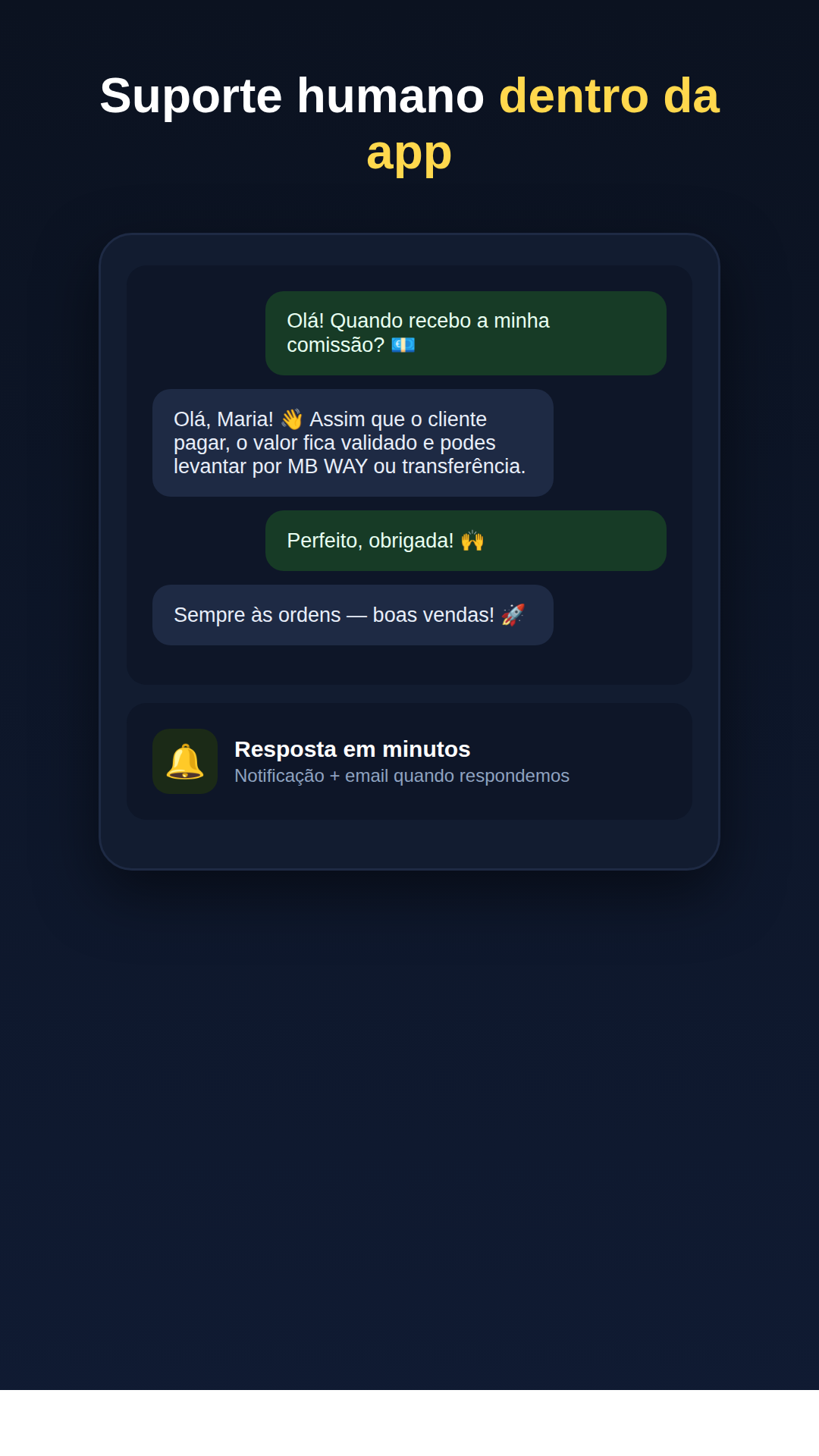 Ecrã da app: levantamentos por MB WAY