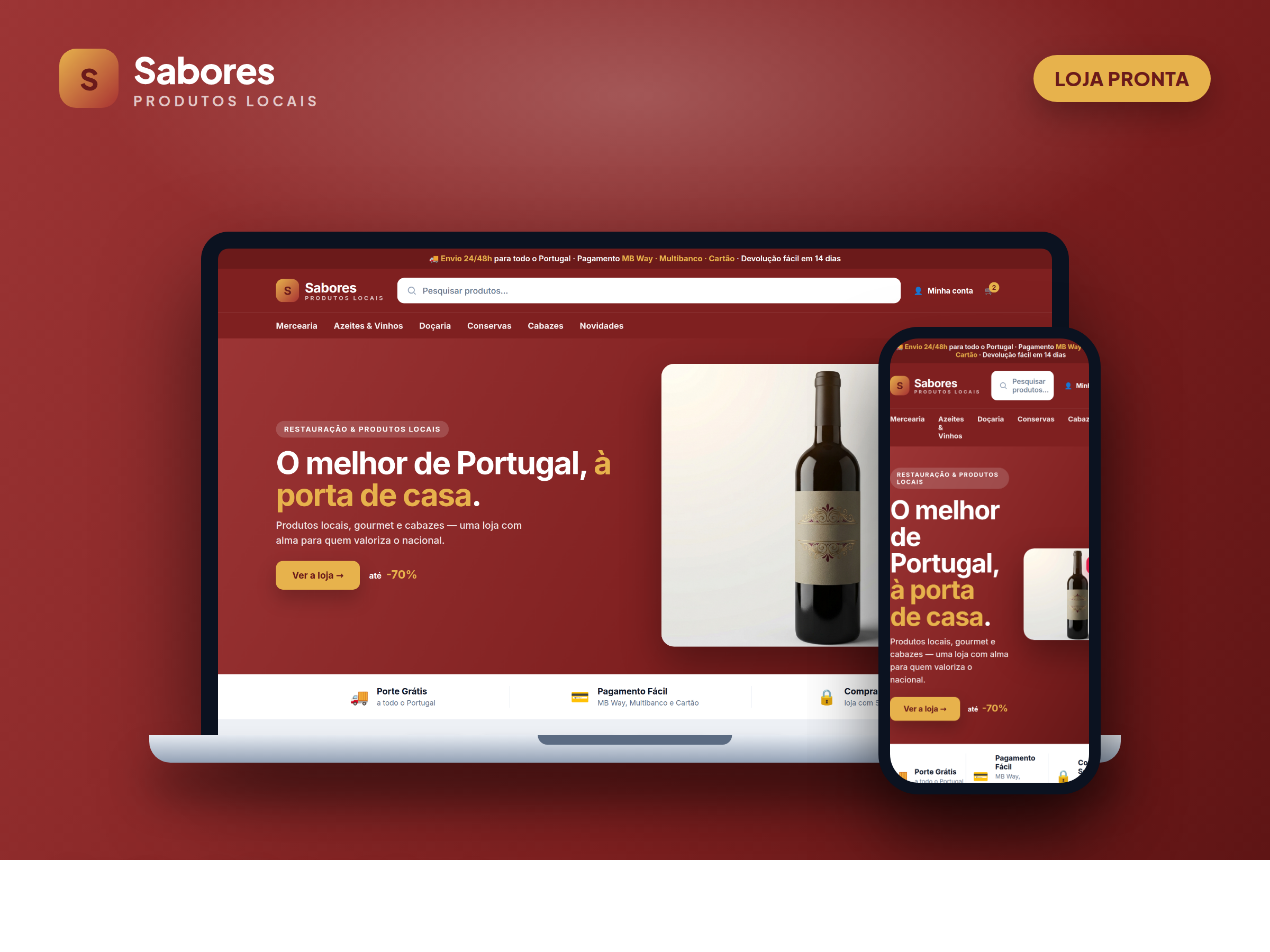 Loja de Restauração e Produtos Locais